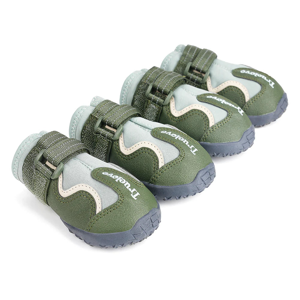 TRUELOVE WATER RESISTANCE DOG SHOES WITH TPR SOLVE SIZE 1 CYPRESS HARBOR GRAY