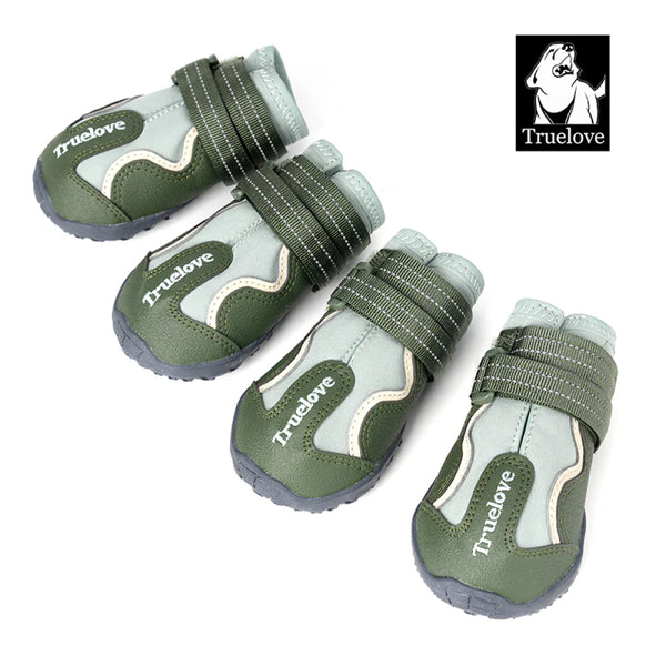 TRUELOVE WATER RESISTANCE DOG SHOES WITH TPR SOLVE CYPRESS HARBOR GRAY