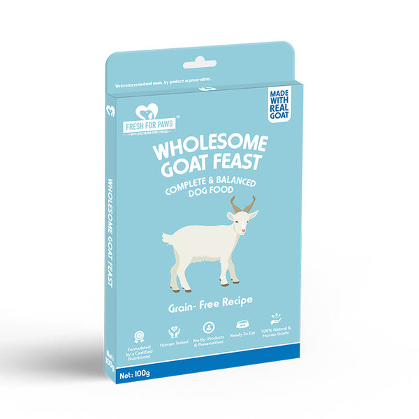 FRESH FOR PAWS WHOLESOME GOAT FEAST 100GM