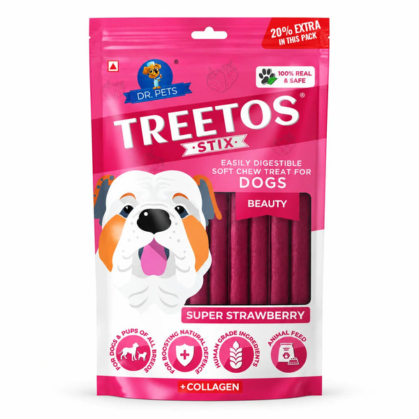 DR PET TREETOS SUPER STRAWBERRY 70G