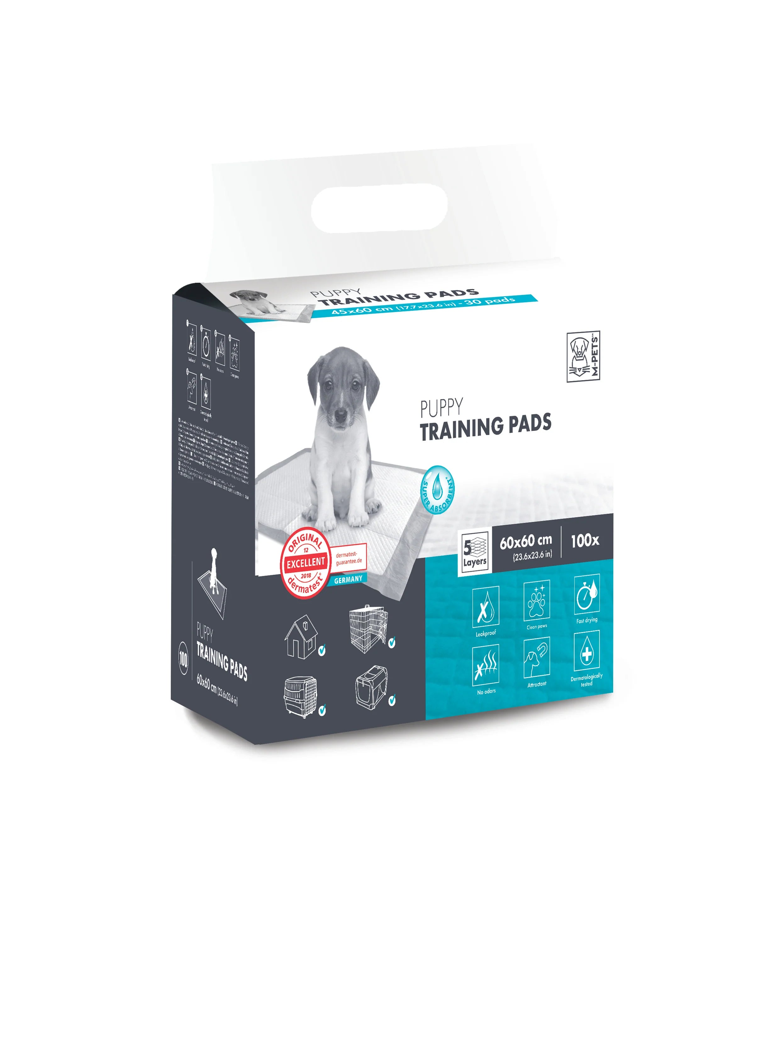 M PETS PUPPY TRAINING PADS 100PCS(60X60)