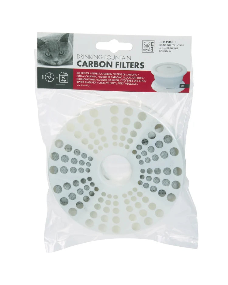 M PETS WATER FOUNTAIN CARBON FILTER 2PCS