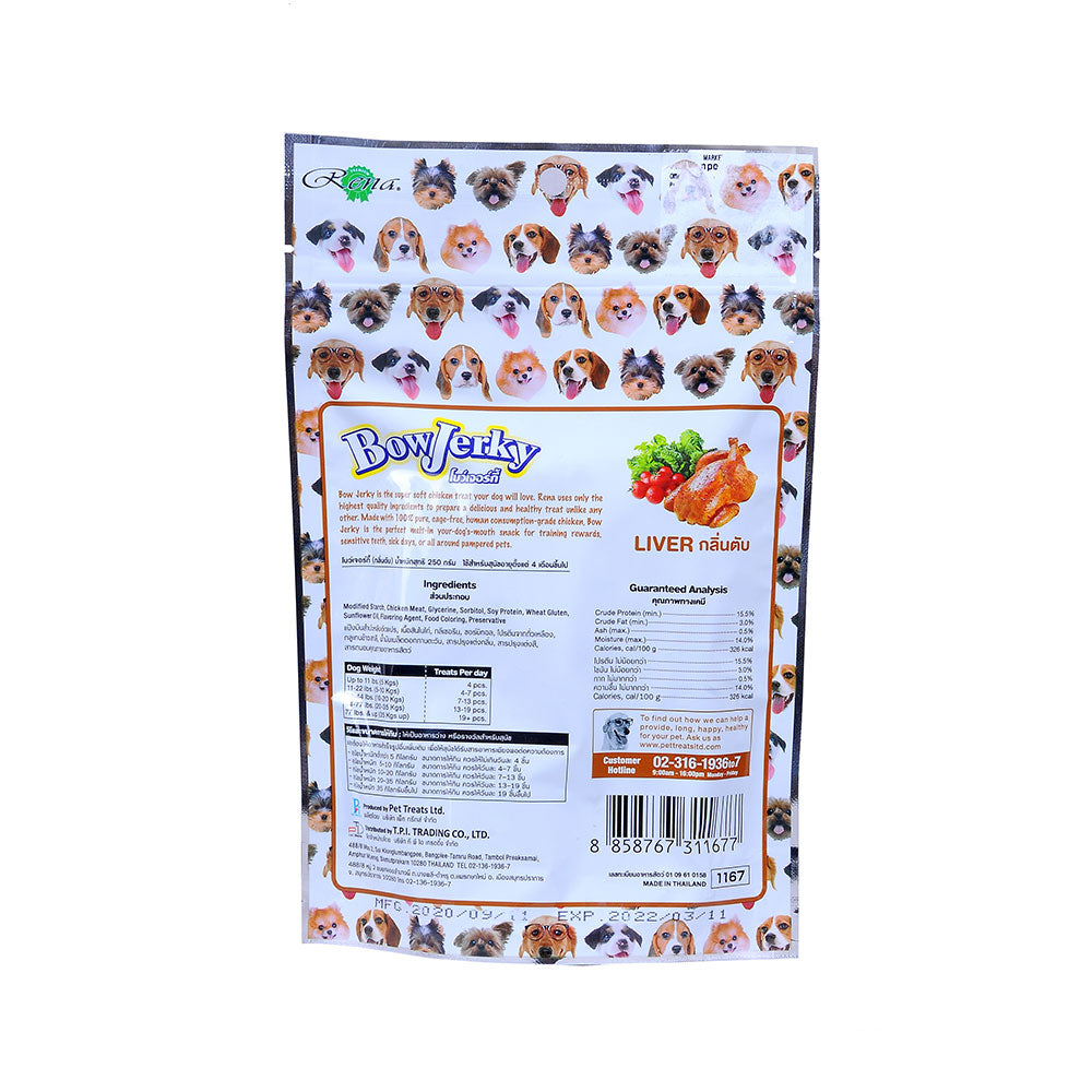 RENA BOW JERKY LIVER 200GM