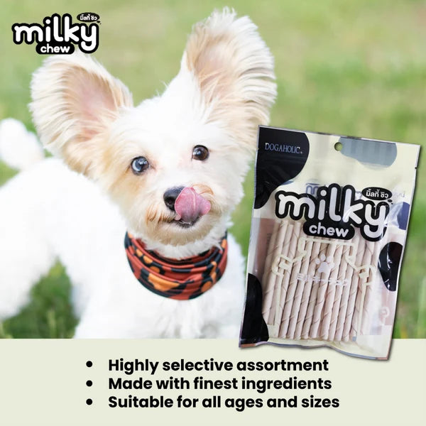 DOGAHOLIC MILKY CHEW STICK STYLE 30PCS