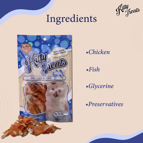 RENA KITTY TREATS SPIRAL SOFT CHICKEN AND FISH 25G