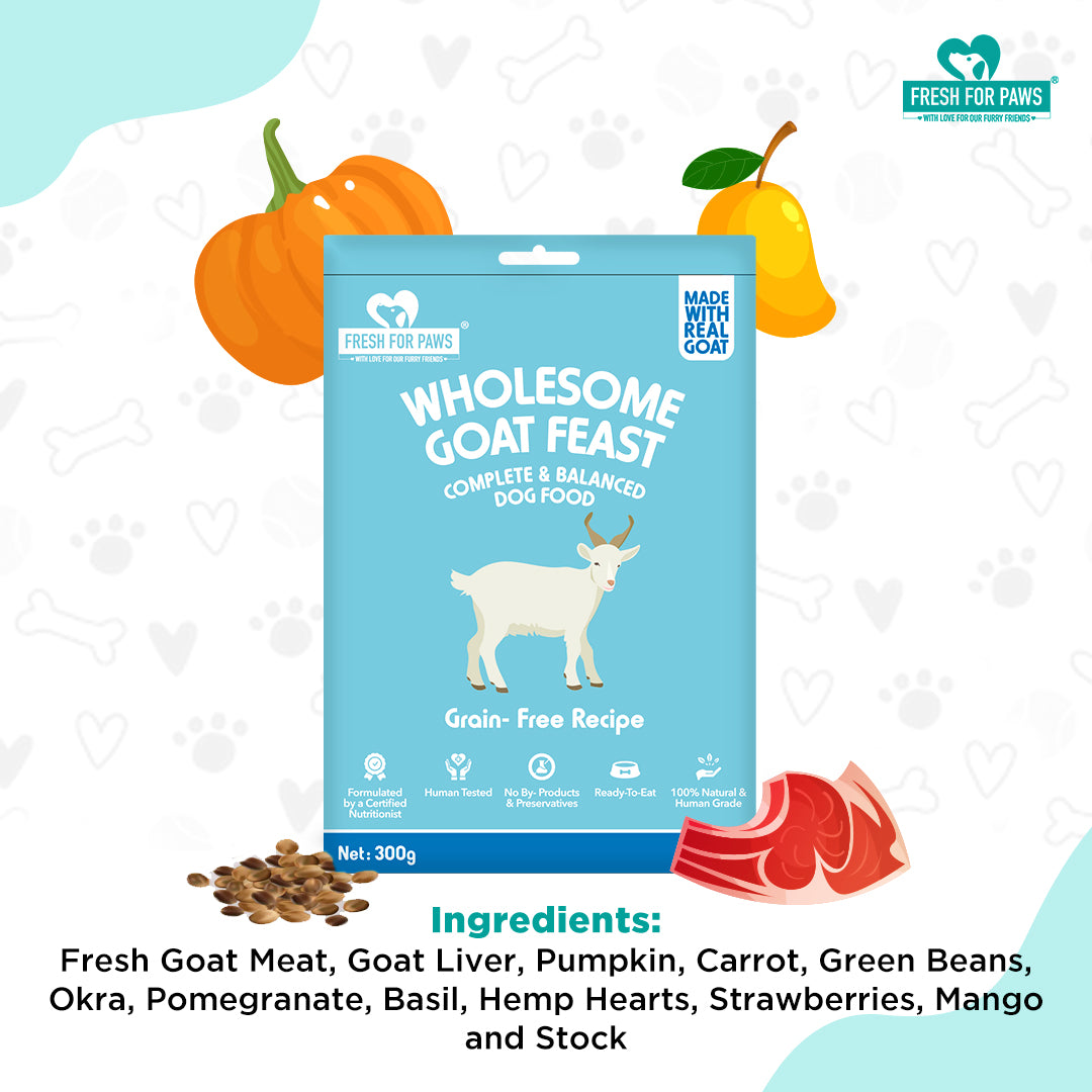 FRESH FOR PAWS WHOLESOME GOAT FEAST 100GM