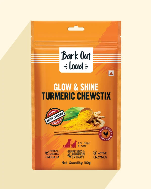 BARK OUT LOUD TURMERIC CHEWSTIX 100G