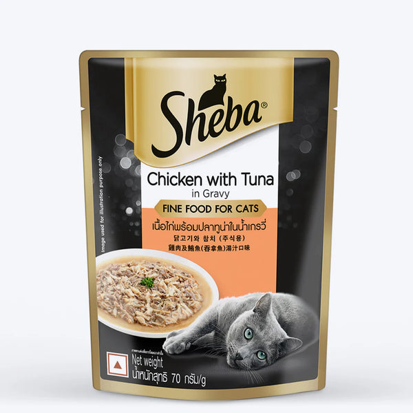 SHEBA TUNA WITH CHICKEN 70GM