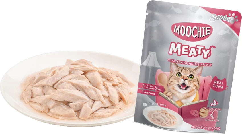 MOOCHIE MEATY SENIOR TUNA BONITO JELLY 70G