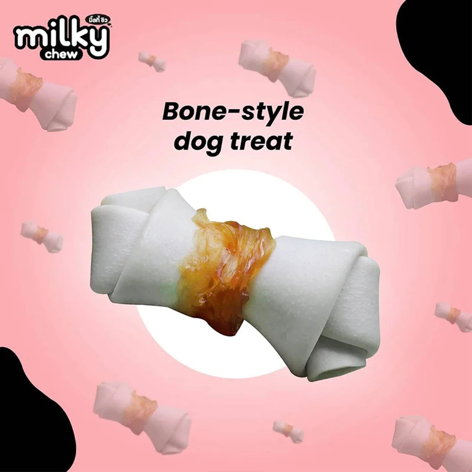 DOGAHOLIC MILKY CHEW CHICKEN BONE STYLE 10PC