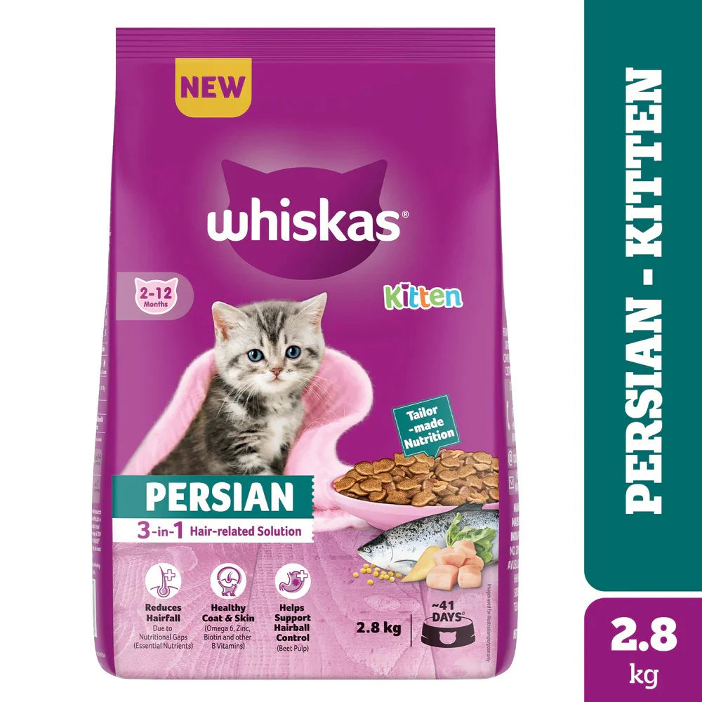 WHISKAS KITTEN PERSIAN 2.8KG
