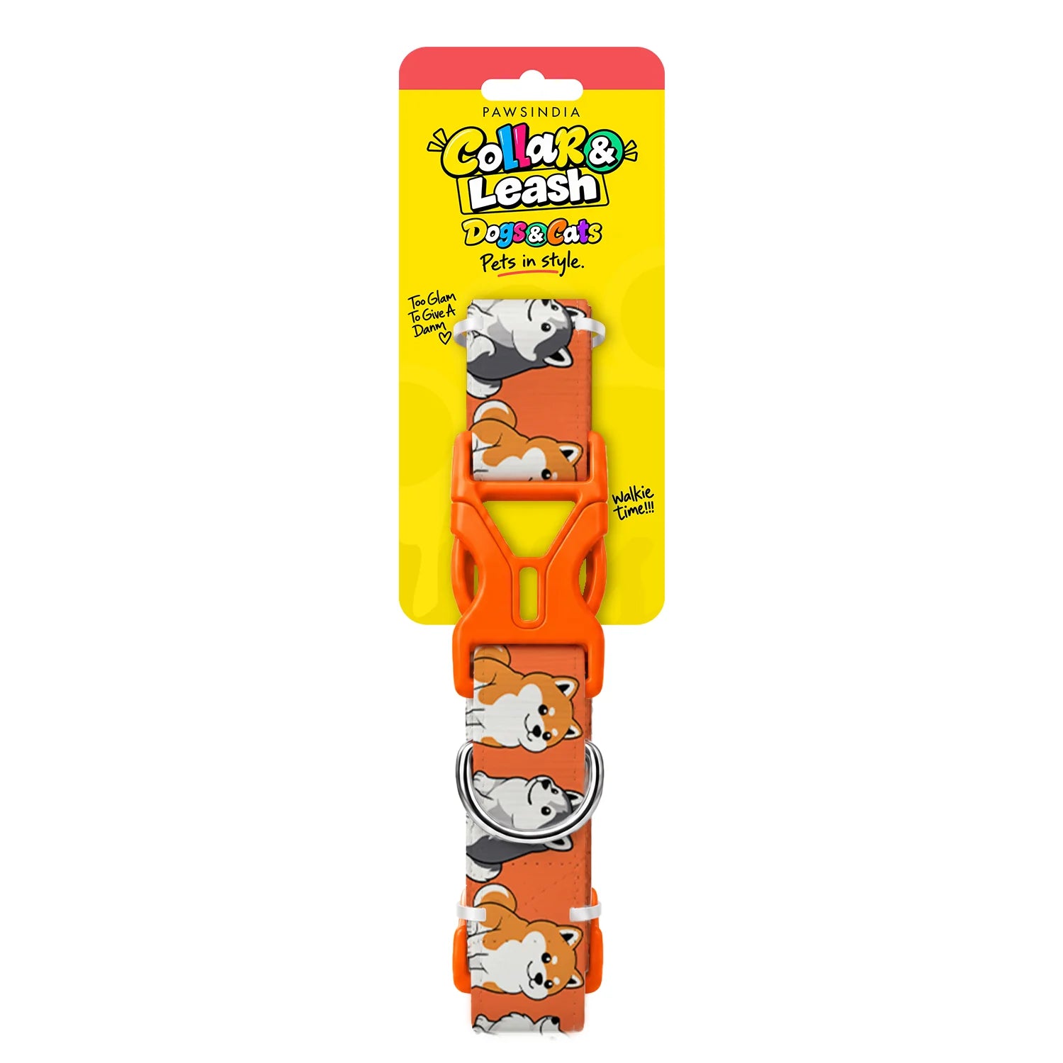 PAWSINDIA LOVE PRINTED COLLAR LEASH SET
