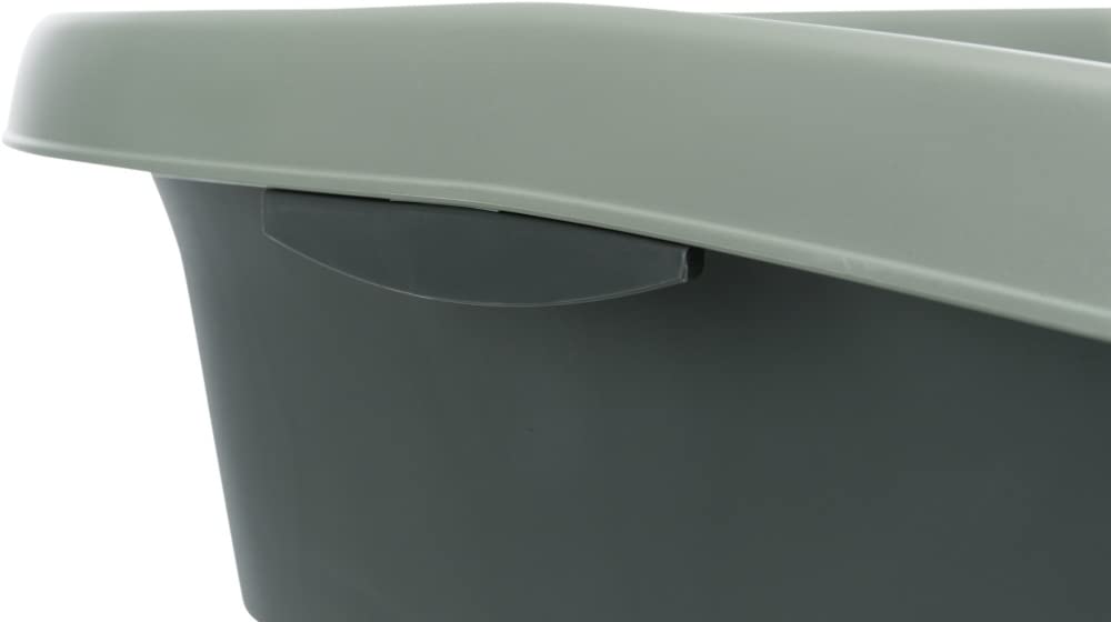 BE ECO CARLO CAT LITTER TRAY WITH RIM 31X14X43CM ANTHRACITE GREY GREEN