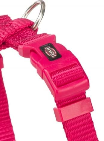 TRIXIE PREMIUM H HARNESS S M 42 60CM 15MM FUCHSIA