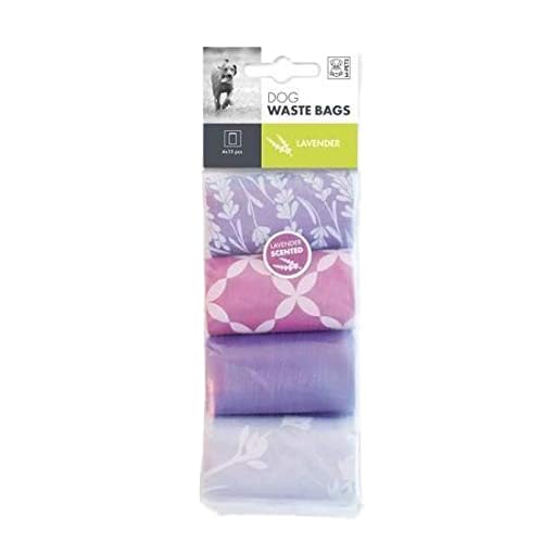 M PETS DOG WASTE BAGS LAVENDER 4X15 BAGS
