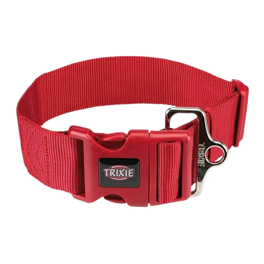 TRIXIE EXTRA WIDE PREMIUM COLLAR M L 40 60CM 50MM RED
