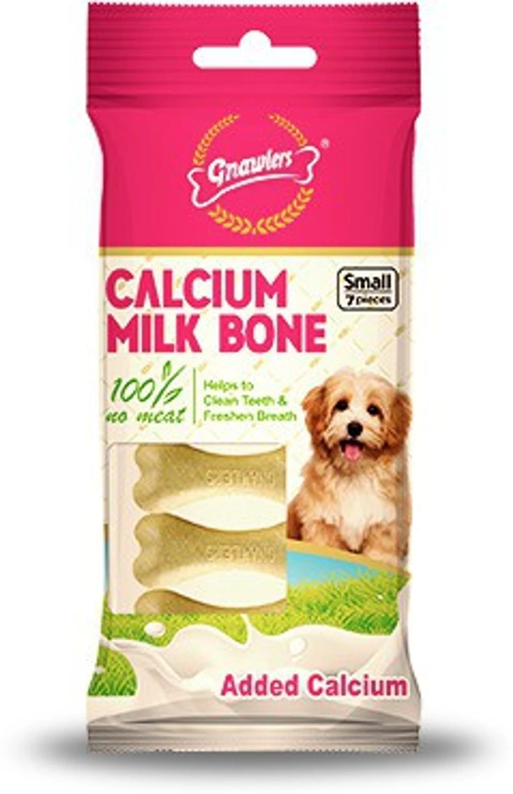 GNAWLERS 2.5 INCH CALCIUM BONE 7 IN 1