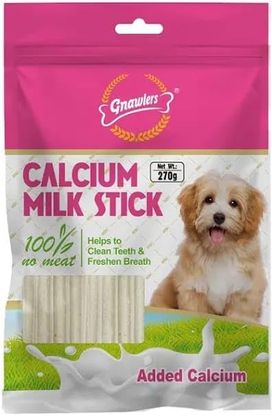 GNAWLERS CALCIUM STICKS MILK FLAV 270GMS