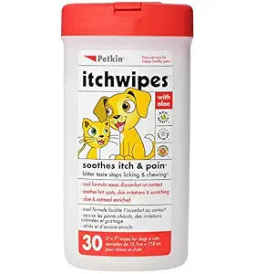 PETKIN ITCH WIPES 30 WIPES
