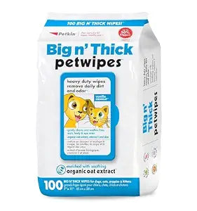 PETKIN BIG N THICK PETWIPES 100 WIPES