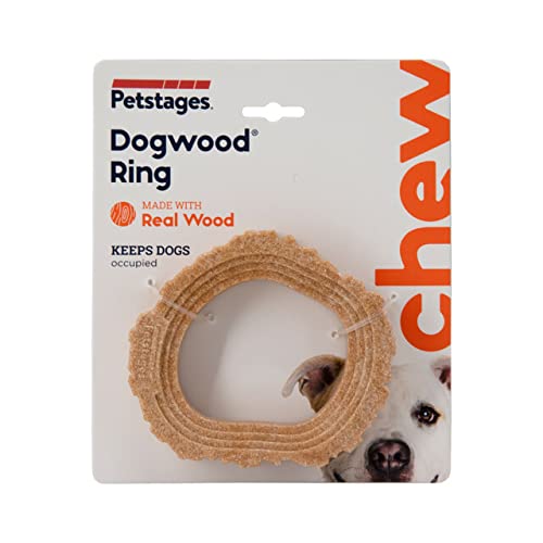 DOGWOOD RING DOG CHEW TOY SMALL 9X10 CM BROWN