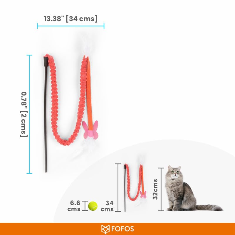 FOFOS CAT TEASER TOY 2ASST