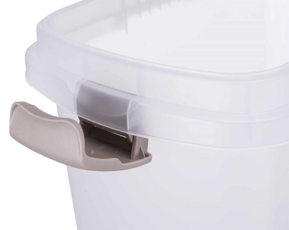 FEED BARREL 40 L 27X61X45CM TRANSPARENT WHITE WHITE