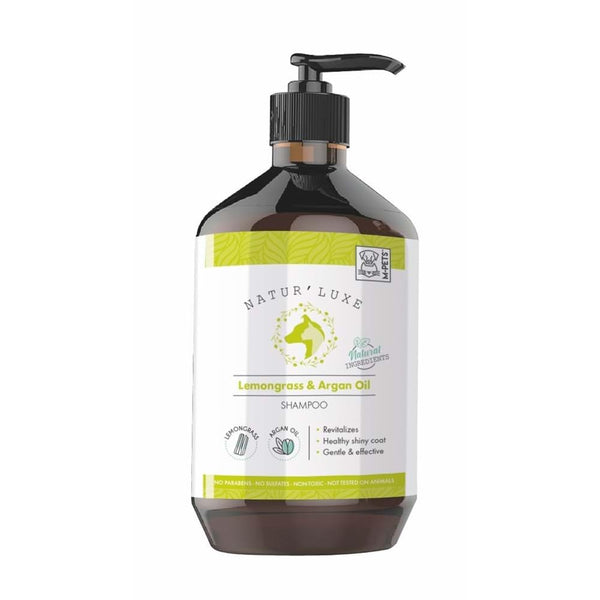 M PETS NATURLUXE LEMONGRASS ARGAN OIL SHAMPOO 500ML