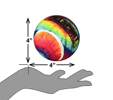 TIE DYE SQUEAK BALL 4 INCH PACK OF 1