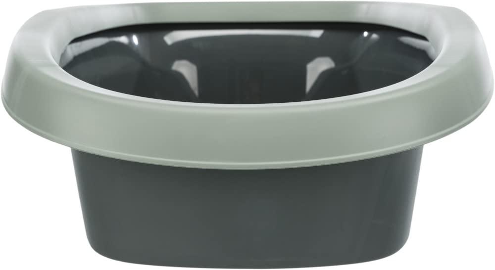 BE ECO CARLO CAT LITTER TRAY WITH RIM 31X14X43CM ANTHRACITE GREY GREEN