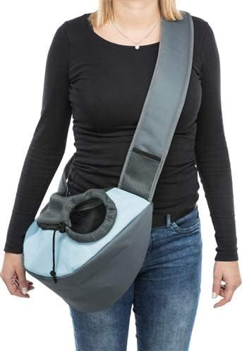 SLING FRONT BAG 50X25X18CM LIGHT GREY LIGHT BLUE