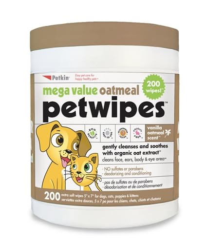 PETKIN MEGA VALUE PETWIPES 200 WIPES