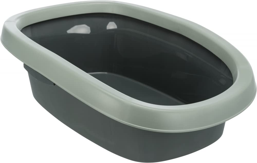 BE ECO CARLO CAT LITTER TRAY WITH RIM 31X14X43CM ANTHRACITE GREY GREEN
