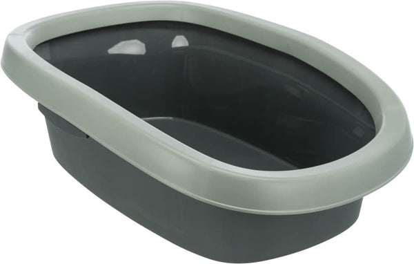 BE ECO CARLO CAT LITTER TRAY WITH RIM 31X14X43CM ANTHRACITE GREY GREEN