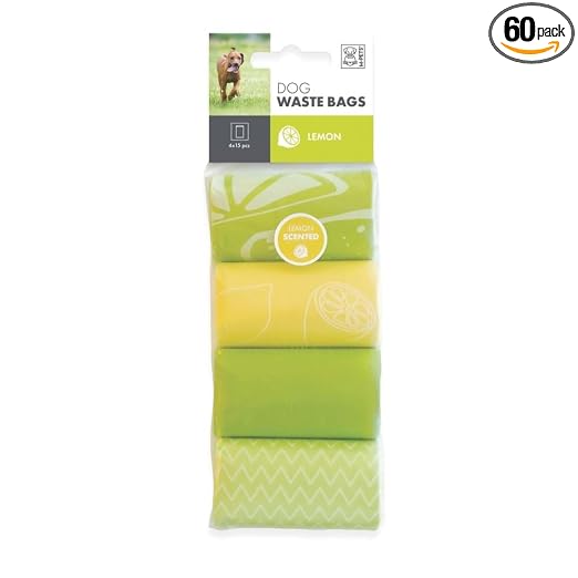 M PETS DOG WASTE BAGS ROSE 4X15 BAGS