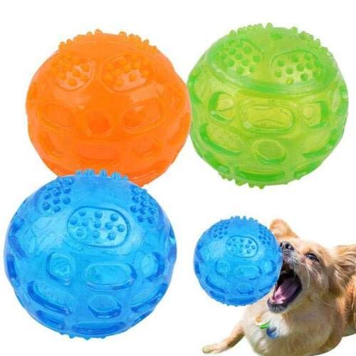 M PETS SQUEAKY FUN BALL GREEN