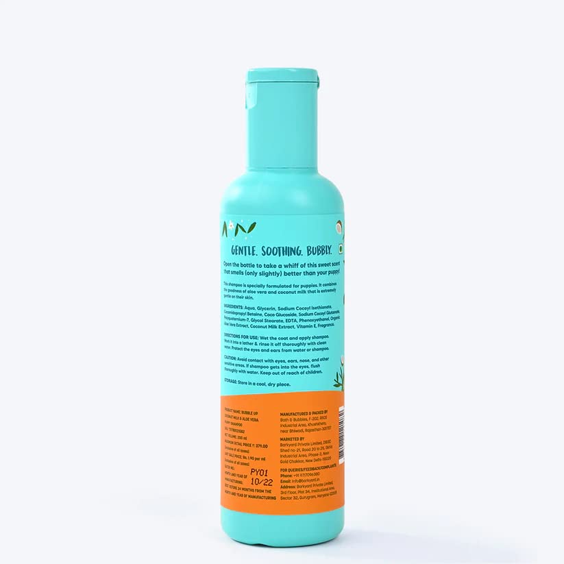 BUBBLE UP COCONUT MILK & ALOE VERA PUPPY SHAMPOO