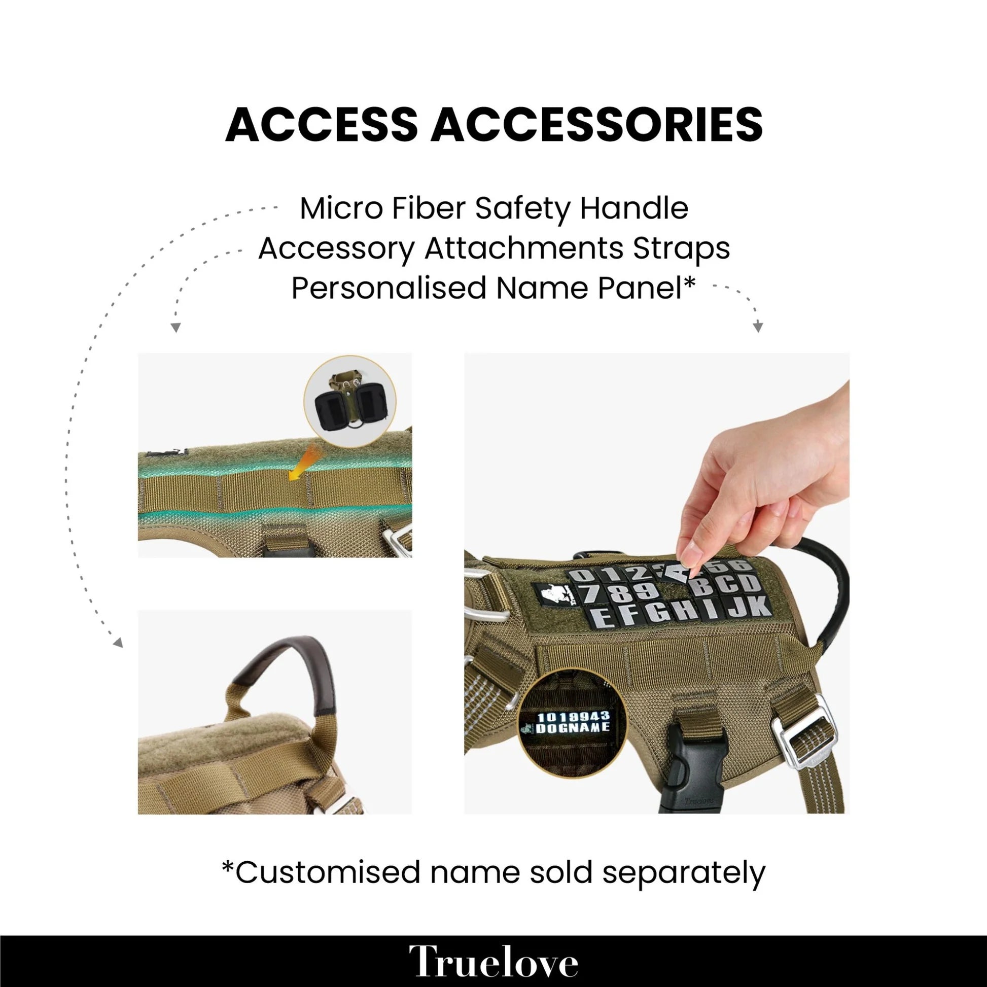 TRUELOVE ESCAPE PROOF DOG HARNESS POOL BLUE L