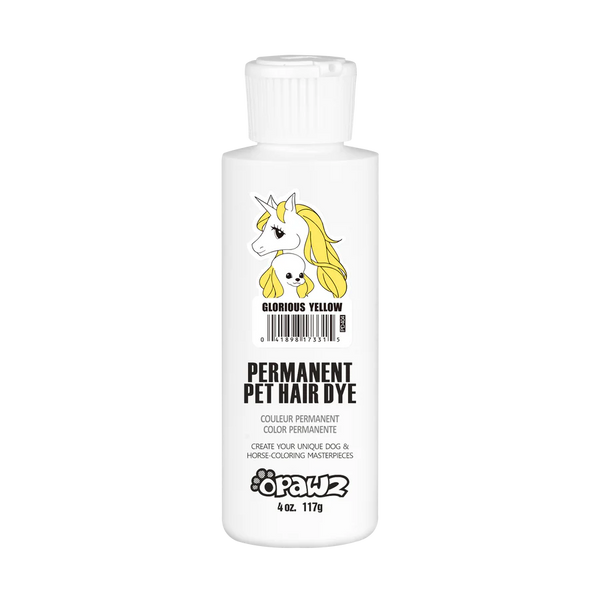 OPAWZ PERMANENT PET HAIR DYE GLORIOUS YELLOW 117G