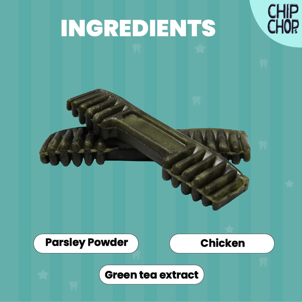 CHIP CHOPS TOOTHBRUSH CHEWGREEN TEA FLAVOR