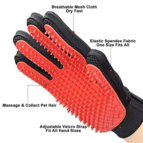 DOG CAT GROOMING GLOVE 1PC