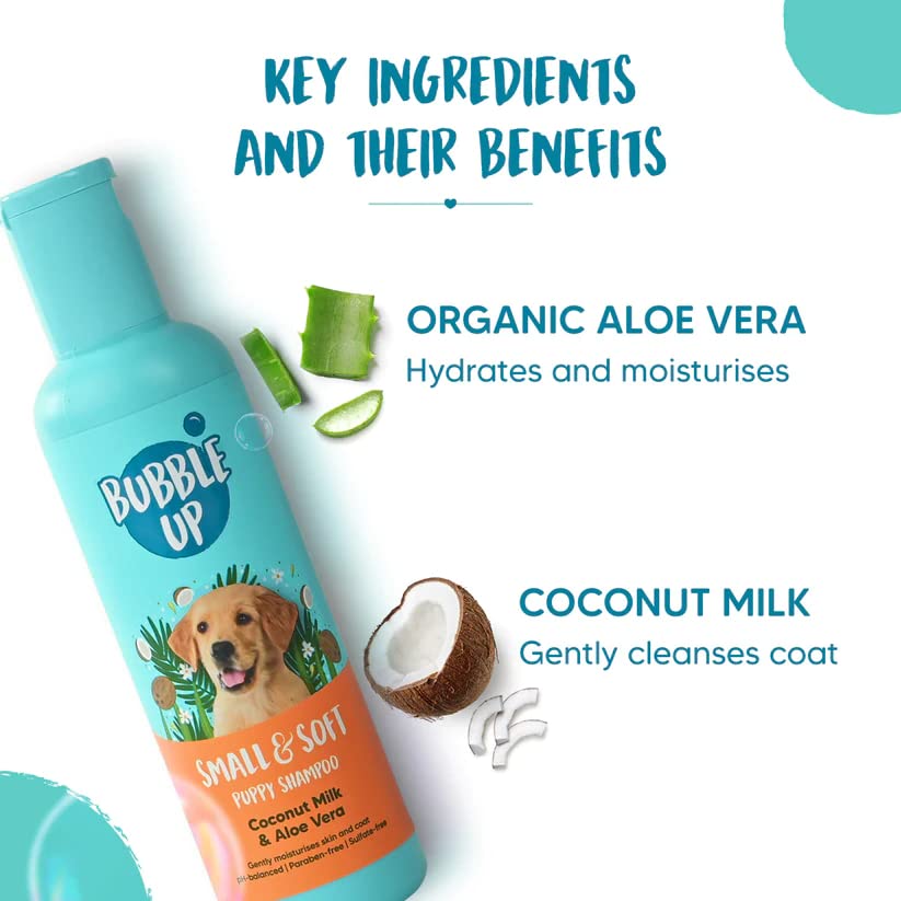 BUBBLE UP COCONUT MILK & ALOE VERA PUPPY SHAMPOO