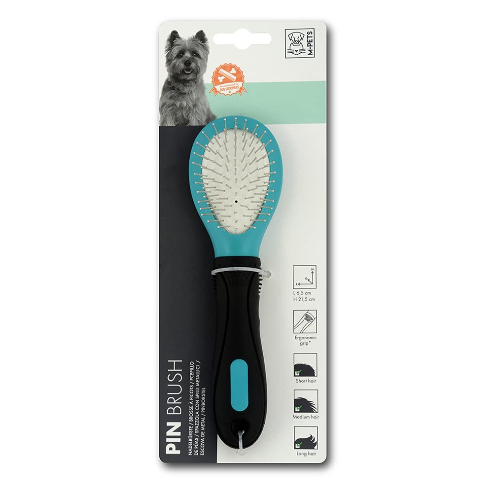 M PETS PIN BRUSH 6.5X21.5 CM