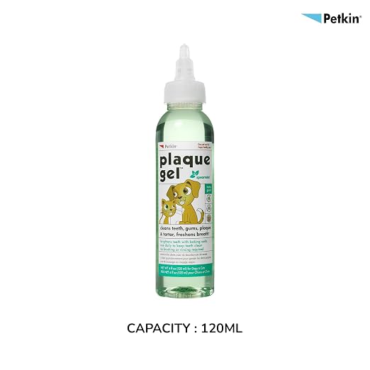PETKIN PLAQUE GEL  120 ML SPEARMINT
