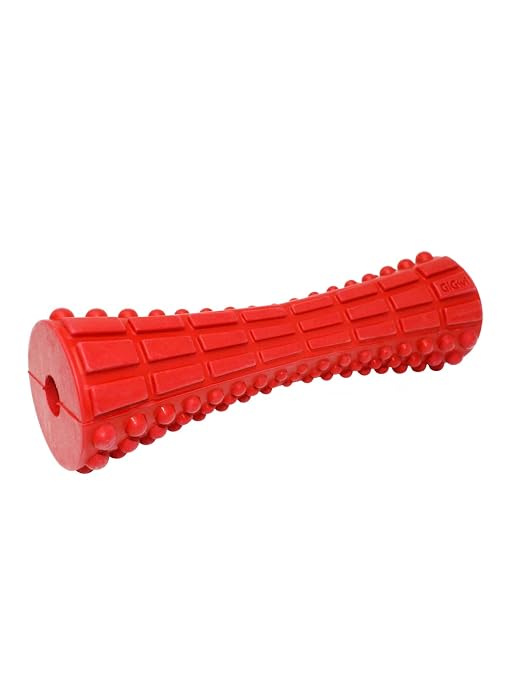 GIGWI JOHNNY STICK EXTRA DURABLE SOLID RUBBER RED M L