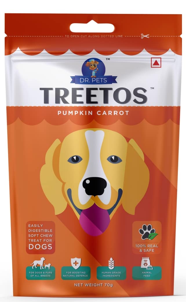 DR PET TREETOS PUMPKIN CARROT 70G