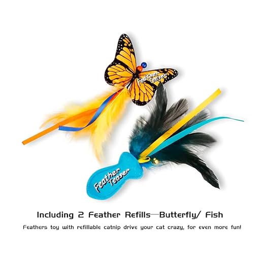 GIGWI FEATHER TEASER FISH ROD