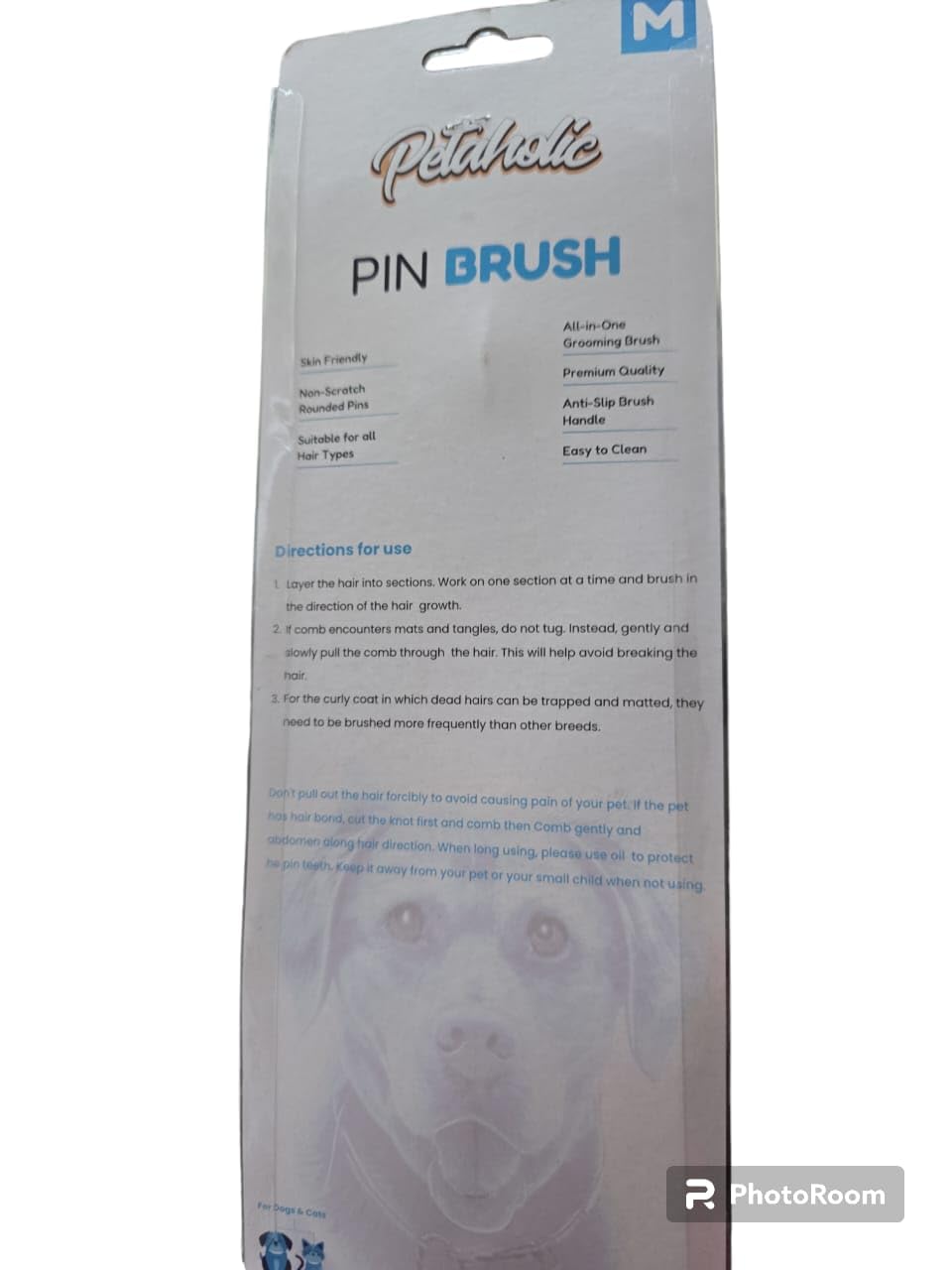PETAHOLIC PLASTIC PIN BRUSH MEDIUM