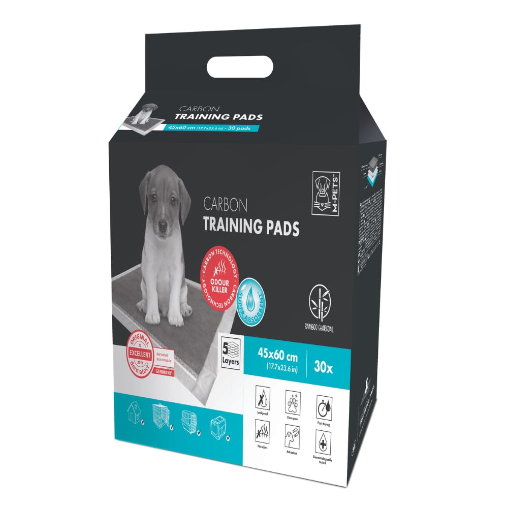 M PETS PUPPY TRAINING PADS WHITE30PCS 45X60CM