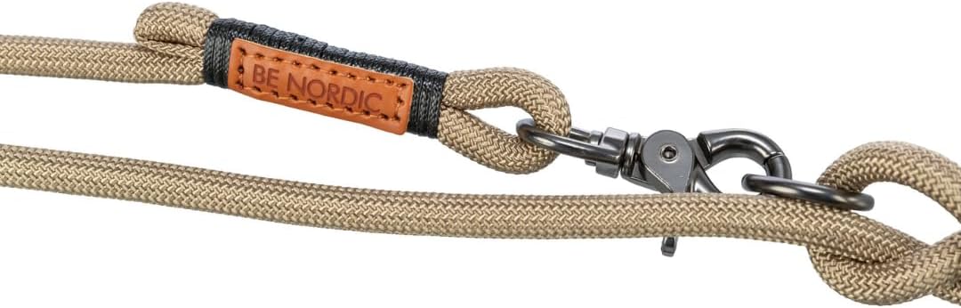 BE NORDIC LEAD L XL 100CM 13MM SAND BLACK